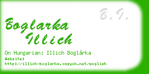 boglarka illich business card
